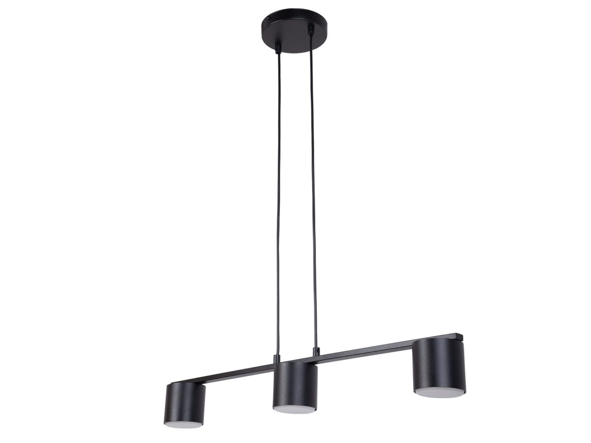 Lampa wisząca Mila 3-punktowa z metalowymi kloszami GX53