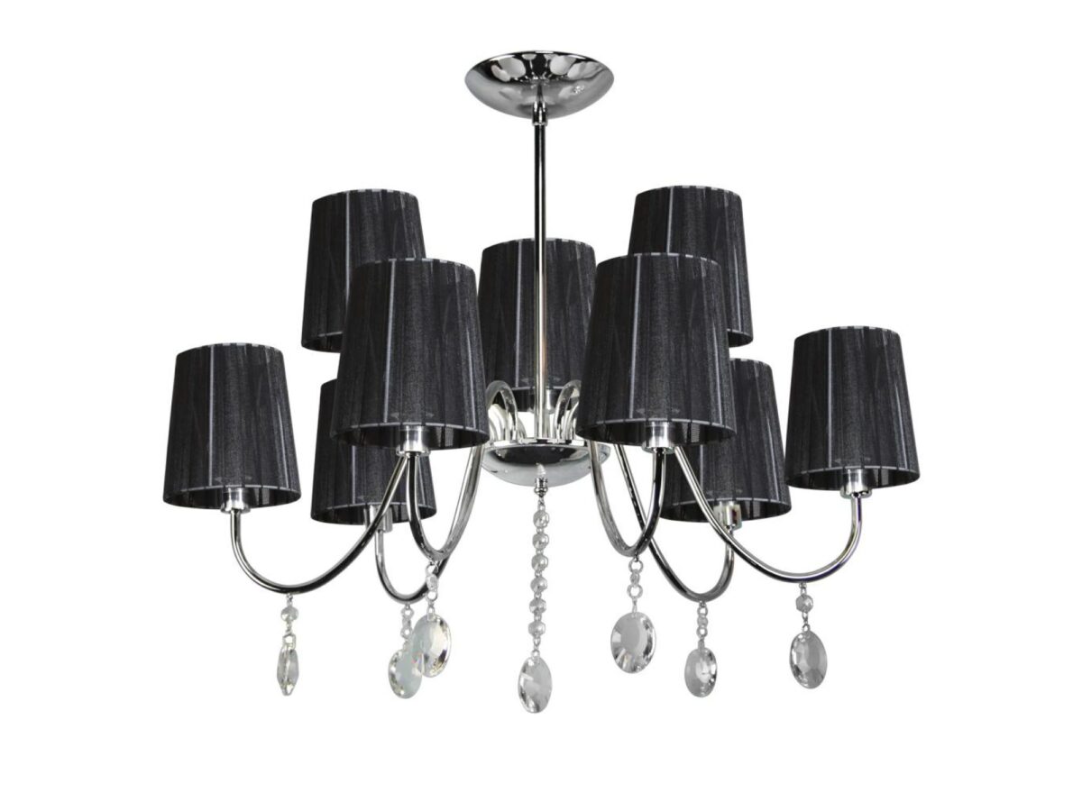 Lampa wisząca Miresio 9-punktowa chromowana