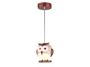 Miniaturka 8 - Lampa wisząca dziecięca Mironio sowa E14 15 cm