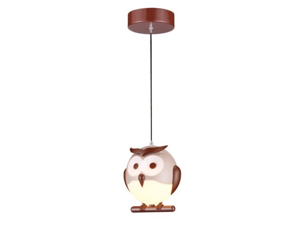 Lampa wisząca dziecięca Mironio sowa E14 15 cm