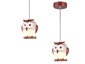Miniaturka 2 - Lampa wisząca dziecięca Mironio sowa E14 15 cm – zdjęcie 3