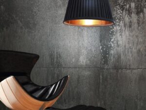 Miniaturka 2 - Lampa Mirotia czarno-miedziana – drugie ujęcie aranżacji salonu