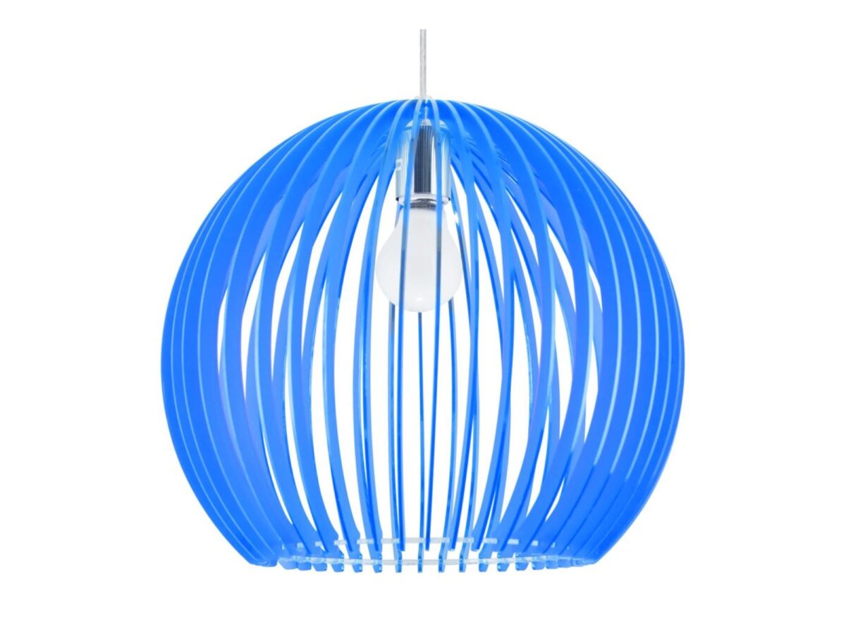 Lampa wisząca Moroseta E27 niebieska 36 cm