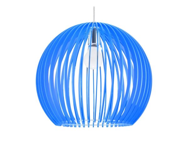 Lampa wisząca Moroseta niebieska z akrylowym kloszem