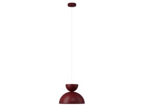 Miniaturka 6 - Lampa wisząca Mosaic A 1 bordowa z kloszem ze stali lakierowanej