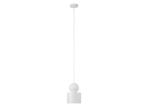 Miniaturka 9 - Lampa wisząca Mosaic B 1 biała, cała oprawa z sufitowym zawieszeniem