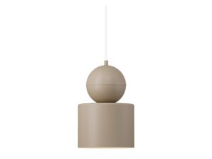 Miniaturka 5 - Lampa wisząca Mosaic B 1 ciepły beż, metalowy klosz dwuczęściowy