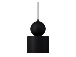 Miniaturka 8 - Lampa wisząca Mosaic B 1 czarna, zbliżenie metalowego klosza
