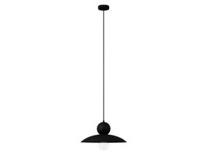 Miniaturka 12 - Lampa wisząca Mosaic E 1 czarna w całości z regulowanym przewodem i rozetą sufitową
