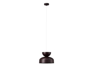 Miniaturka 10 - Lampa wisząca Mosaic H 1 w kolorze czekoladowy brąz na białym tle