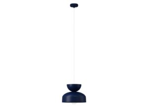 Miniaturka 9 - Lampa wisząca Mosaic H 1 granatowa na białym tle