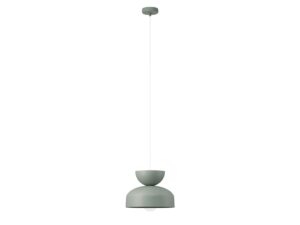 Miniaturka 5 - Lampa wisząca Mosaic H 1 w kolorze szałwii na białym tle