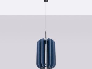 Miniaturka 9 - Lampa wisząca Mulvessa 27 cm granatowy-czarny na jasnym tle