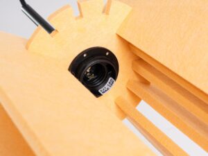 Miniaturka 19 - Lampa wisząca Mulvessa 27 cm żółty-czarny – detal oprawki