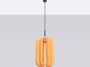 Miniaturka 16 - Lampa wisząca Mulvessa 27 cm żółty-czarny na jasnym tle