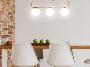 Miniaturka 1 - Trójpunktowa lampa wisząca Nalanira w aranżacji wnętrza