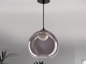 Miniaturka 1 - Lampa wisząca Nalata ze szklanym kloszem – aranżacja wnętrza