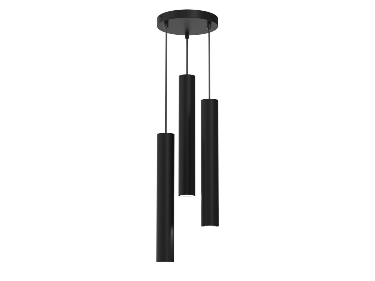 Lampa wisząca Nalomo 3 × GU10 na okrągłej podstawie 30 cm