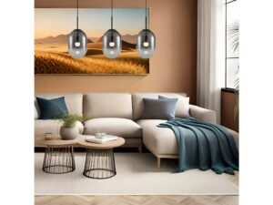Miniaturka 3 - Lampa wisząca Neramio liniowa 3-punktowa E14 83 cm – zdjęcie 4