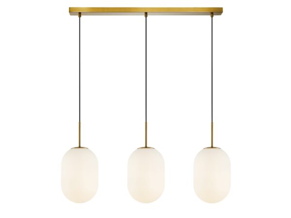 Lampa wisząca Neramio liniowa 3-punktowa E14 83 cm
