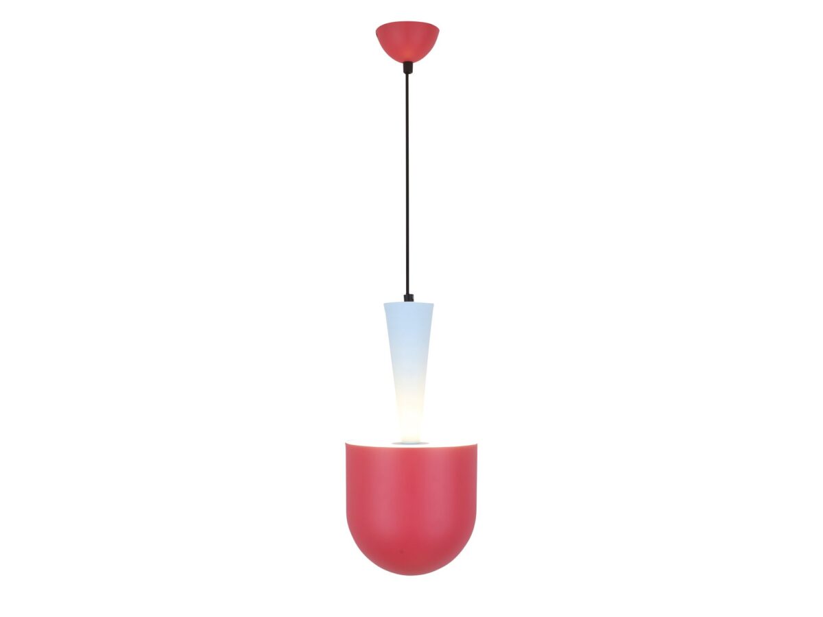 Lampa wisząca Nerivio z dwukolorowym metalowym kloszem