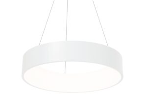 Miniaturka 5 - Biała lampa wisząca Nevasia LED 40 W widok produktu