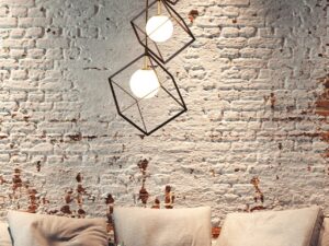 Miniaturka 1 - Lampa wisząca Nevemio z trzema punktami światła w aranżacji wnętrza