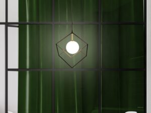 Miniaturka 2 - Lampa wisząca Nevemio 20 cm z białym kloszem w drugim ujęciu