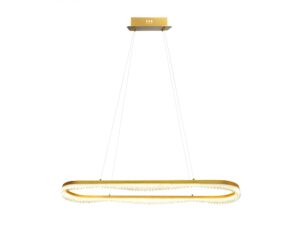 Miniaturka 1 - Świecąca podłużna lampa owalna Nevetora 45 W na białym tle