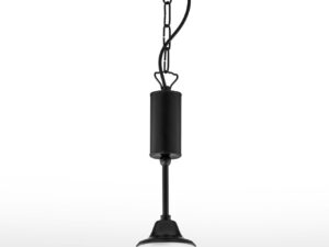 Miniaturka 3 - Lampa wisząca Nola czarna z łańcuchem i szklaną kulą, ujęcie dodatkowe