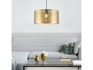 Miniaturka 1 - Lampa wisząca Norama 40 cm E27 złoto-czarna – zdjęcie 2