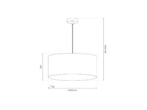 Miniaturka 3 - Lampa wisząca Norama 40 cm E27 złoto-czarna – zdjęcie 4