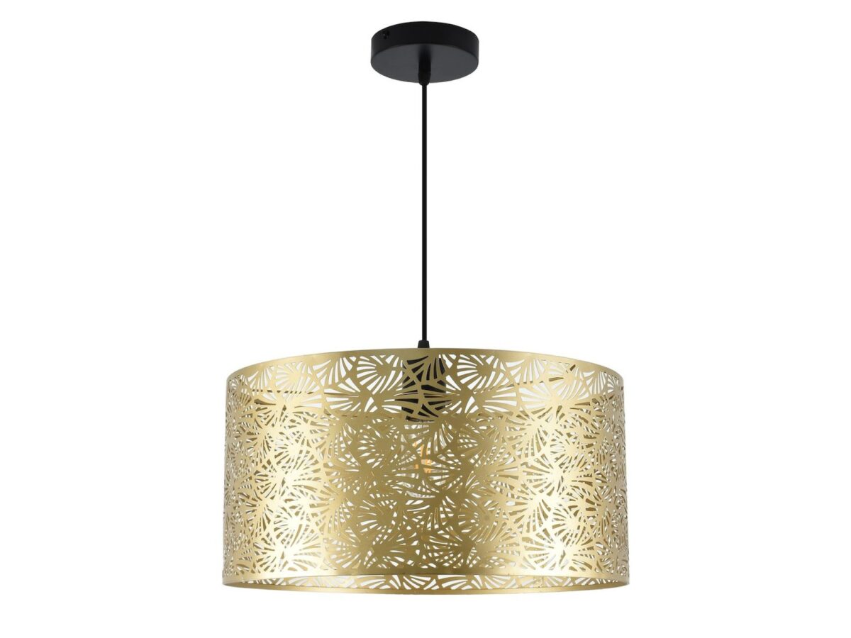 Lampa wisząca Norama 40 cm E27 złoto-czarna