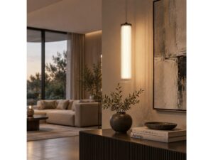 Miniaturka 5 - Lampa wisząca Noreva LED 10 W w wersji czarnej – aranżacja 4