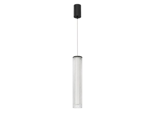 Lampa wisząca Noreva LED 10 W w wersji czarnej – widok boczny