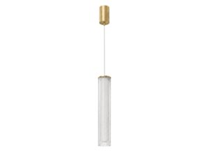 Miniaturka 6 - Lampa wisząca Noreva LED 10 W w wersji złotej – widok boczny