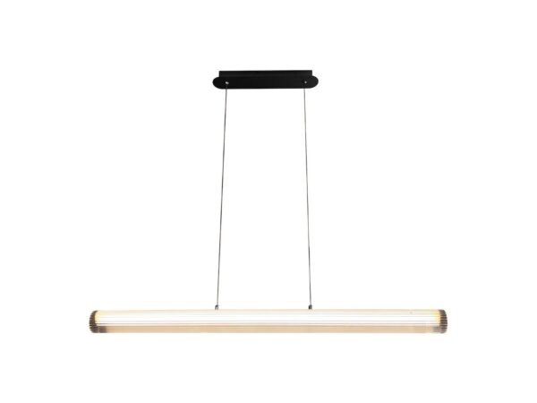 Lampa wisząca Noreva LED 16 W w wersji czarnej – widok boczny