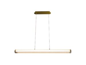 Miniaturka 6 - Lampa wisząca Noreva LED 16 W w wersji złotej – widok boczny