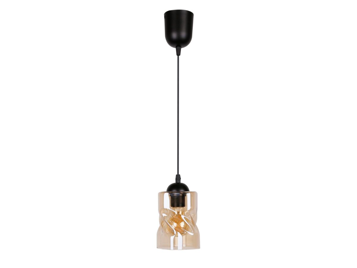 Lampa wisząca Norodira 100 cm z ozdobnym szkłem E27