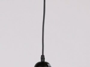Miniaturka 2 - Lampa wisząca Norodira z bursztynowym kloszem w detalu