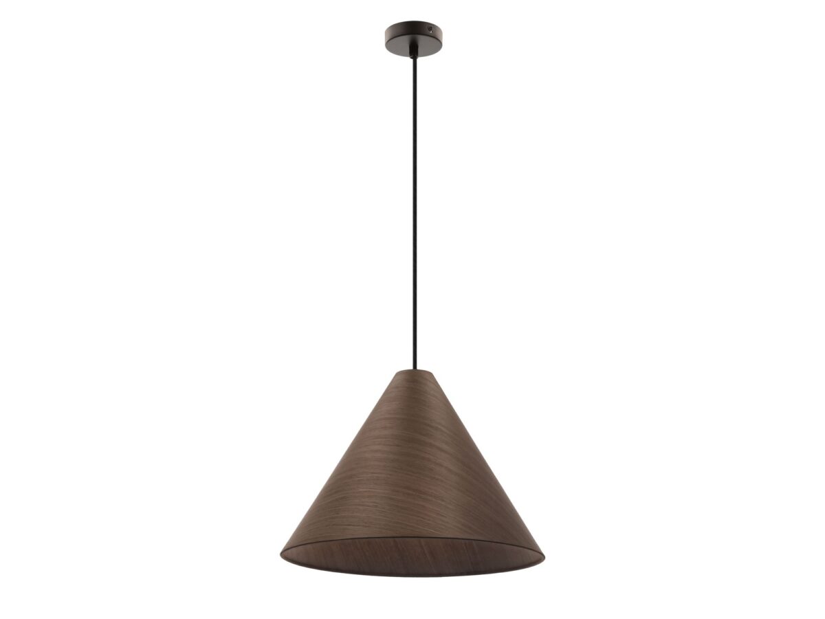 Lampa wisząca Norovona 33 cm z abażurem z forniru – 3 kolory