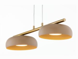 Miniaturka 3 - Lampa wisząca Olaf 2 złota i ciepły beż, dodatkowy widok