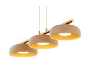 Miniaturka 3 - Lampa wisząca Olaf 3 złota i ciepły beż, dodatkowe ujęcie