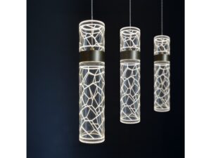 Miniaturka 2 - Lampa wisząca Oloneta LED 24 W, trzy świecące klosze