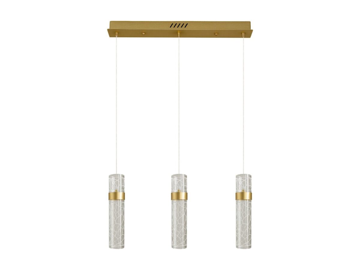 Lampa wisząca Oloneta LED 24 W 3-punktowa złota