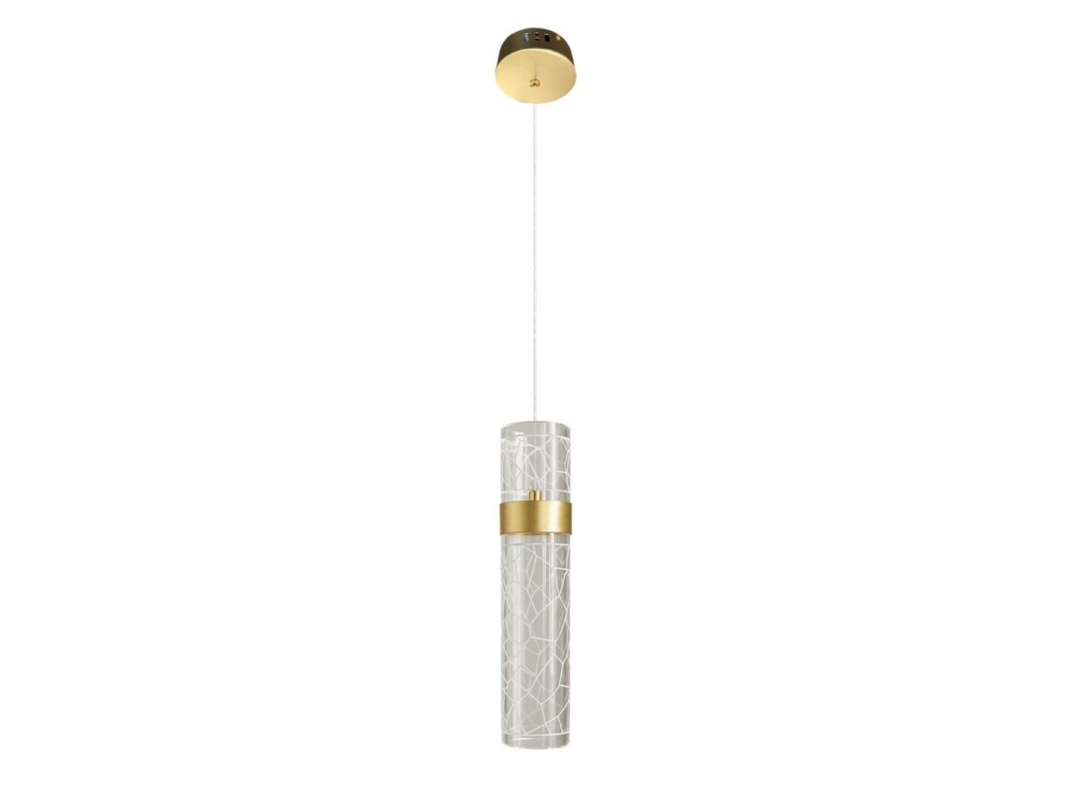 Lampa wisząca Oloneta LED 8 W pojedyncza złota