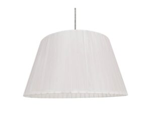 Miniaturka 2 - Lampa wisząca Omasira z białym abażurem z organzy