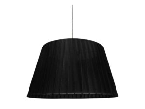 Miniaturka 1 - Lampa wisząca Omasira z czarnym abażurem z organzy