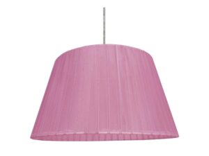 Miniaturka 3 - Lampa wisząca Omasira z fioletowym abażurem z organzy