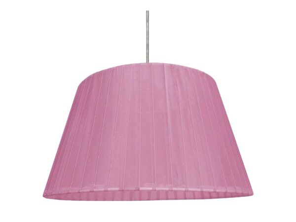 Lampa wisząca Omasira z fioletowym abażurem z organzy